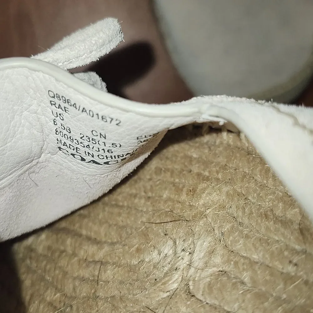 Coach platform espadrilles